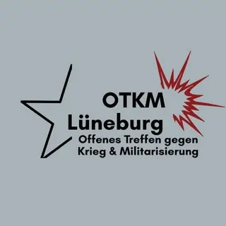 Logo: OTKM Lüneburg Offenes Treffen gegen Krieg & Militarisierung